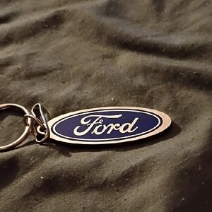 Ford Navy Emblem Keychain